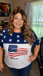 4th of July In God We Trust Tee