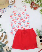 IN STOCK Romy Tank - Patriotic Cherries FINAL SALE