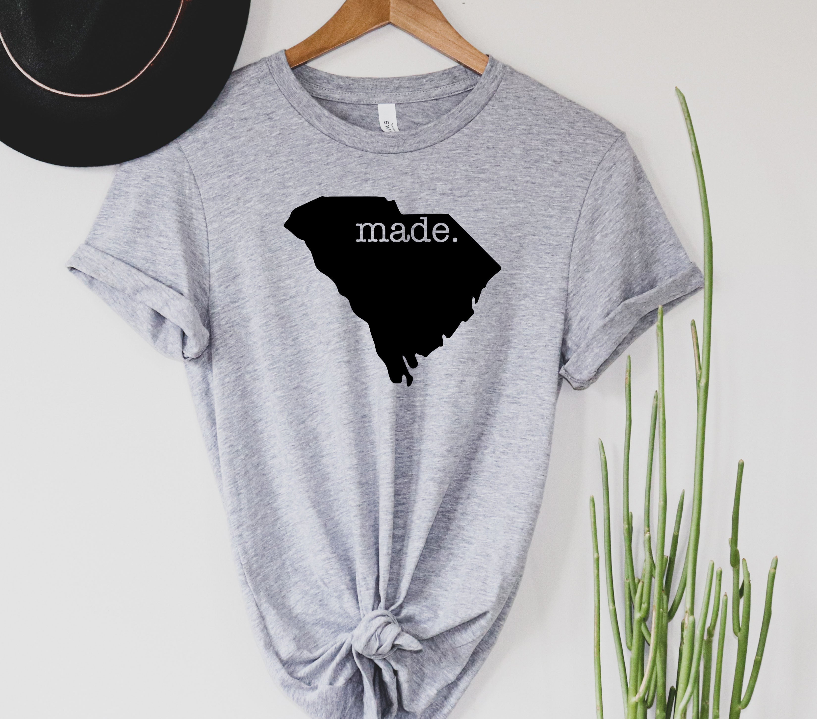Wholesale South Carolina Made Graphic Tee - Heather Grey