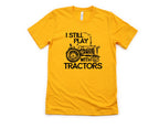 Wholesale Still Plays With Tractors Graphic Tee - Gold
