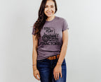 Wholesale Still Plays With Tractors Graphic Tee - Heather Purple