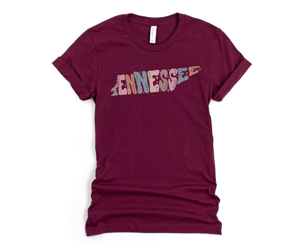 Wholesale Pastel Tennessee Graphic Tee - Navy