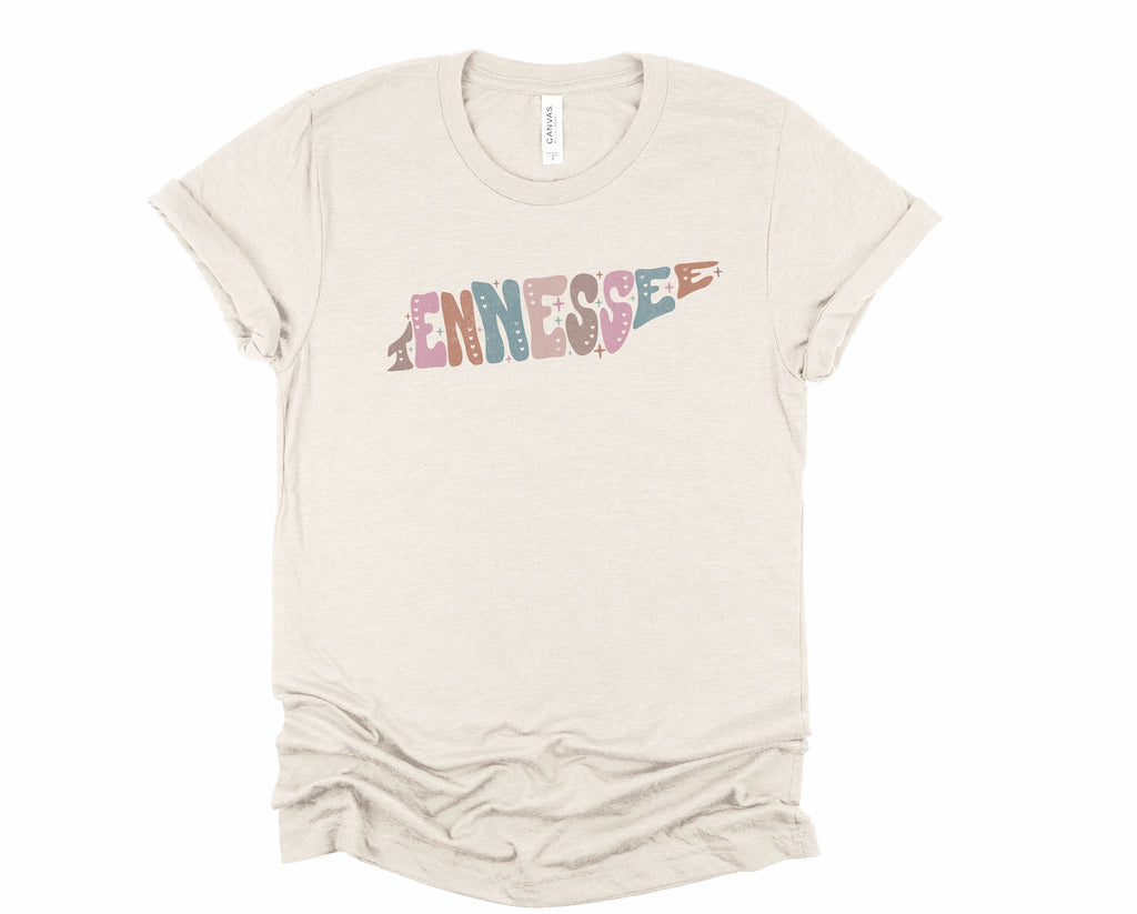 Wholesale Pastel Tennessee Graphic Tee - Maroon
