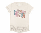 Wholesale Pastel Washington Graphic Tee - Sand Sweatshirt