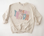 Wholesale Pastel Washington Graphic Tee - Maroon