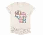 Wholesale Pastel Wisconsin Graphic Tee - Sand Sweatshirt