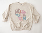 Wholesale Pastel Wisconsin Graphic Tee - Maroon