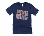 Wholesale Pastel Wyoming Graphic Tee - Heather Sand